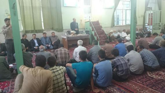 تصاویر حضور بخشدار مرکزی بهار در آبرومند