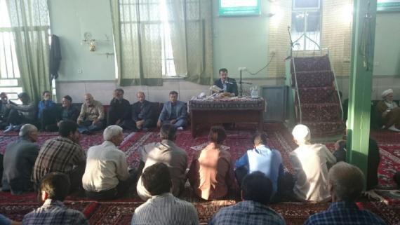 تصاویر حضور بخشدار مرکزی بهار در آبرومند